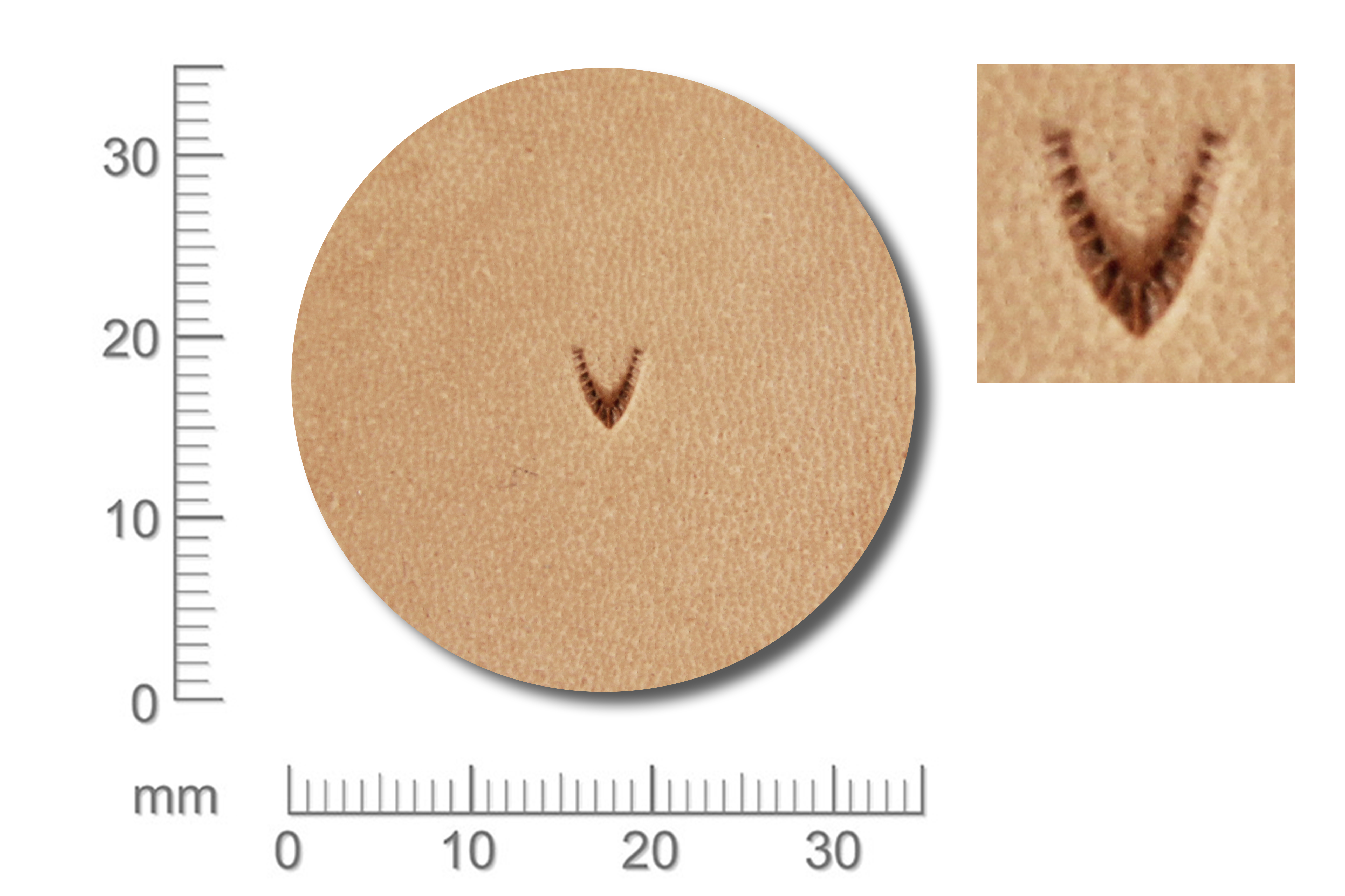 Punziereisen / Prägewerkzeug / Lederstempel U859 ( S I-02 )