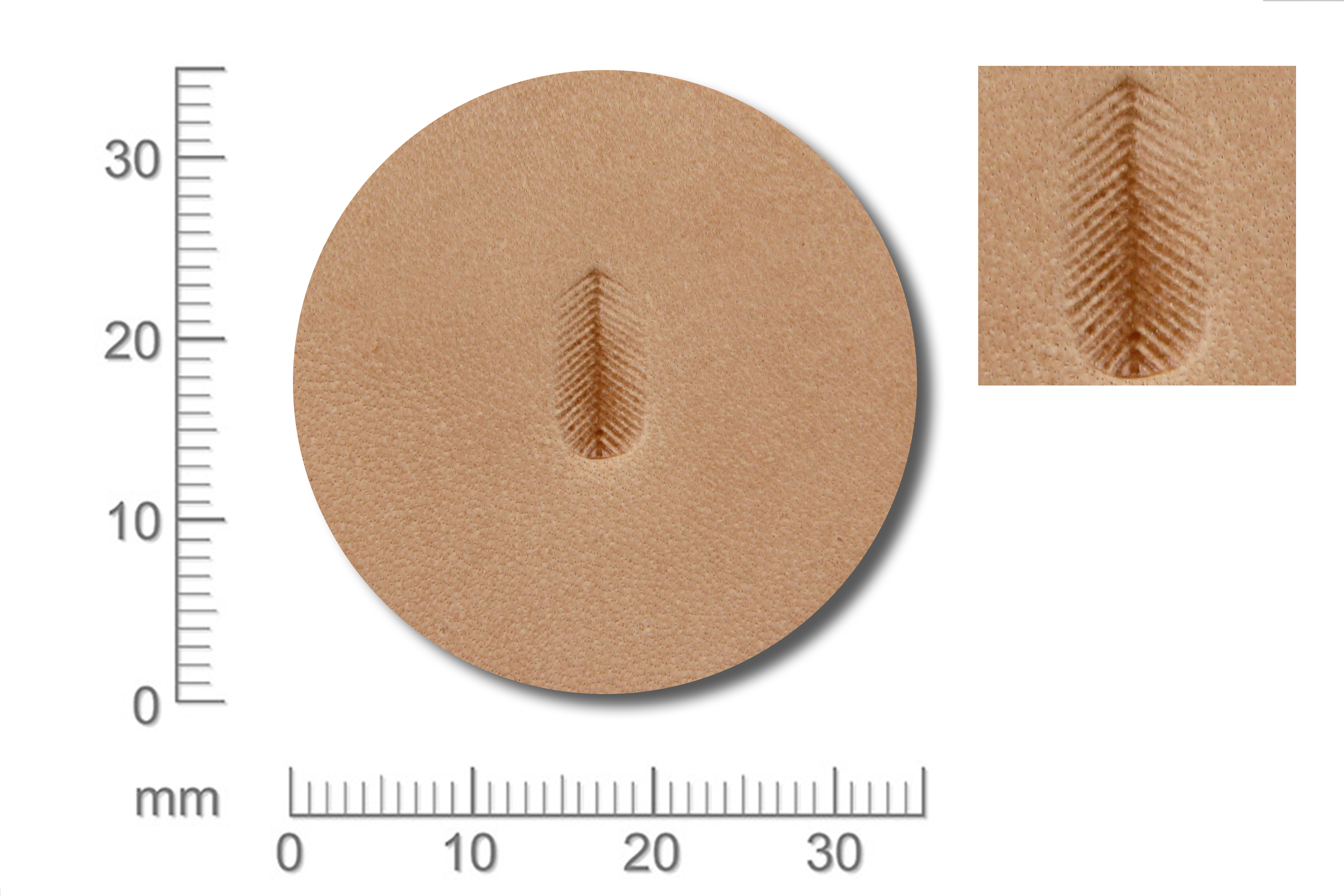 Punziereisen / Prägewerkzeug / Lederstempel F119 ( TF-07 )