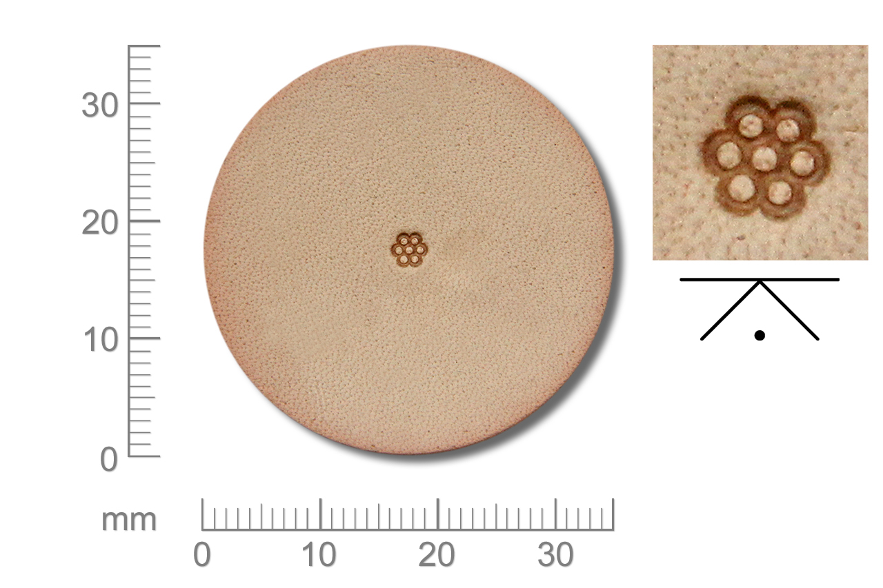 RW_A103T Rickert - Punziereisen / Prägewerkzeug A103 ( 2a-03 )