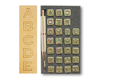Punziereisen / Prägewerkzeug "Buchstaben"