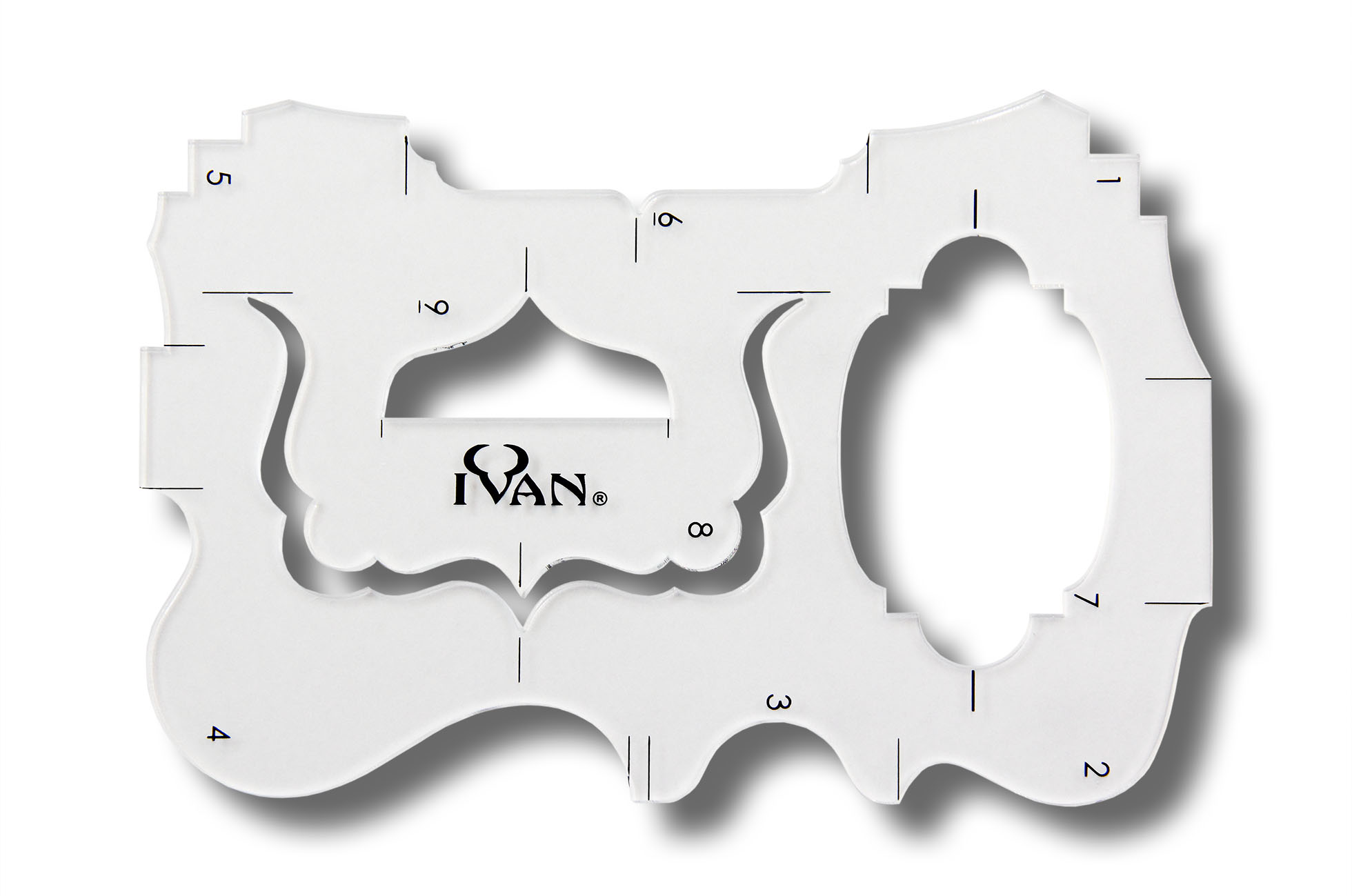 Zeichenschablone für Design-Lederkanten