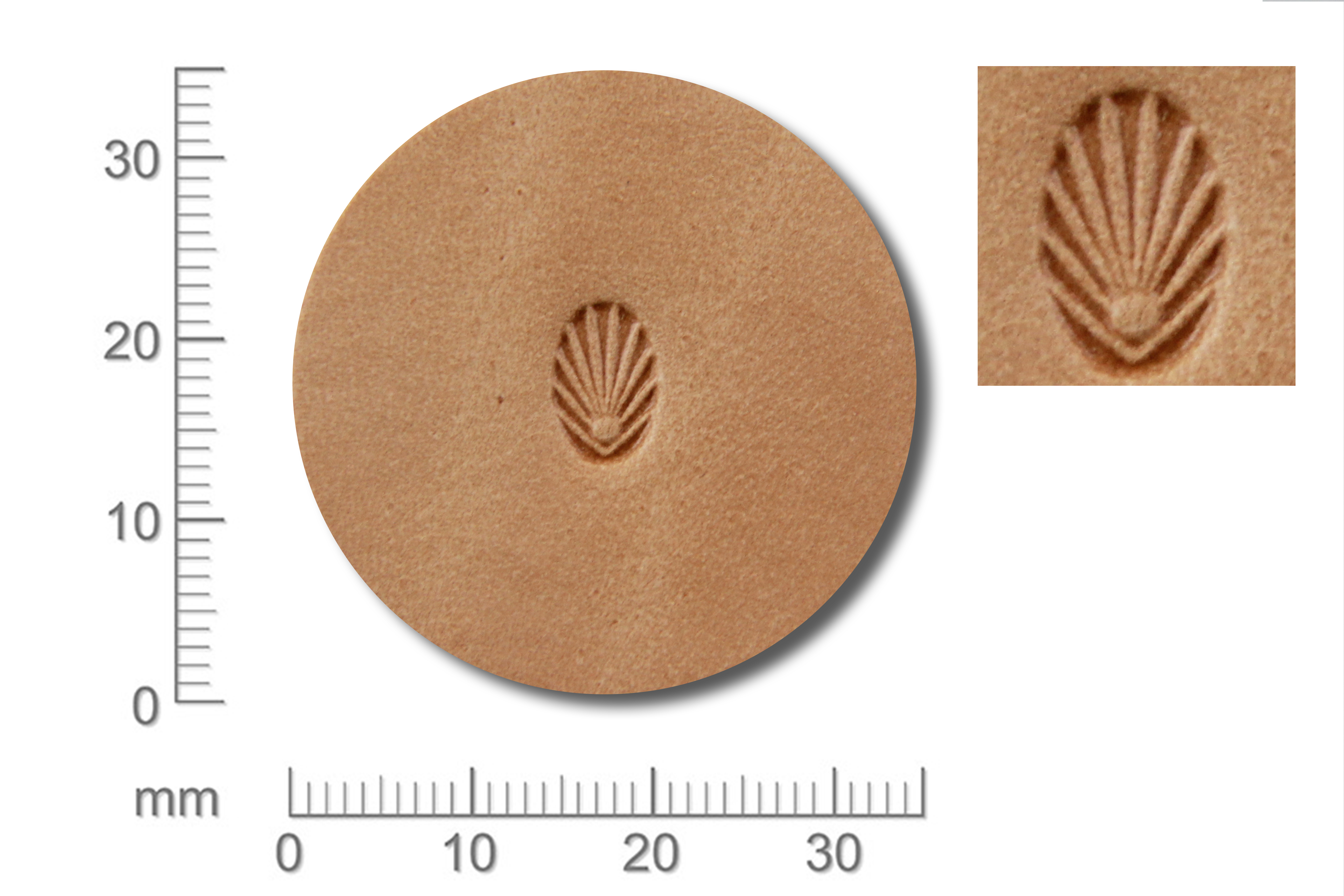Punziereisen / Prägewerkzeug / Lederstempel N363 ( S III-16 )