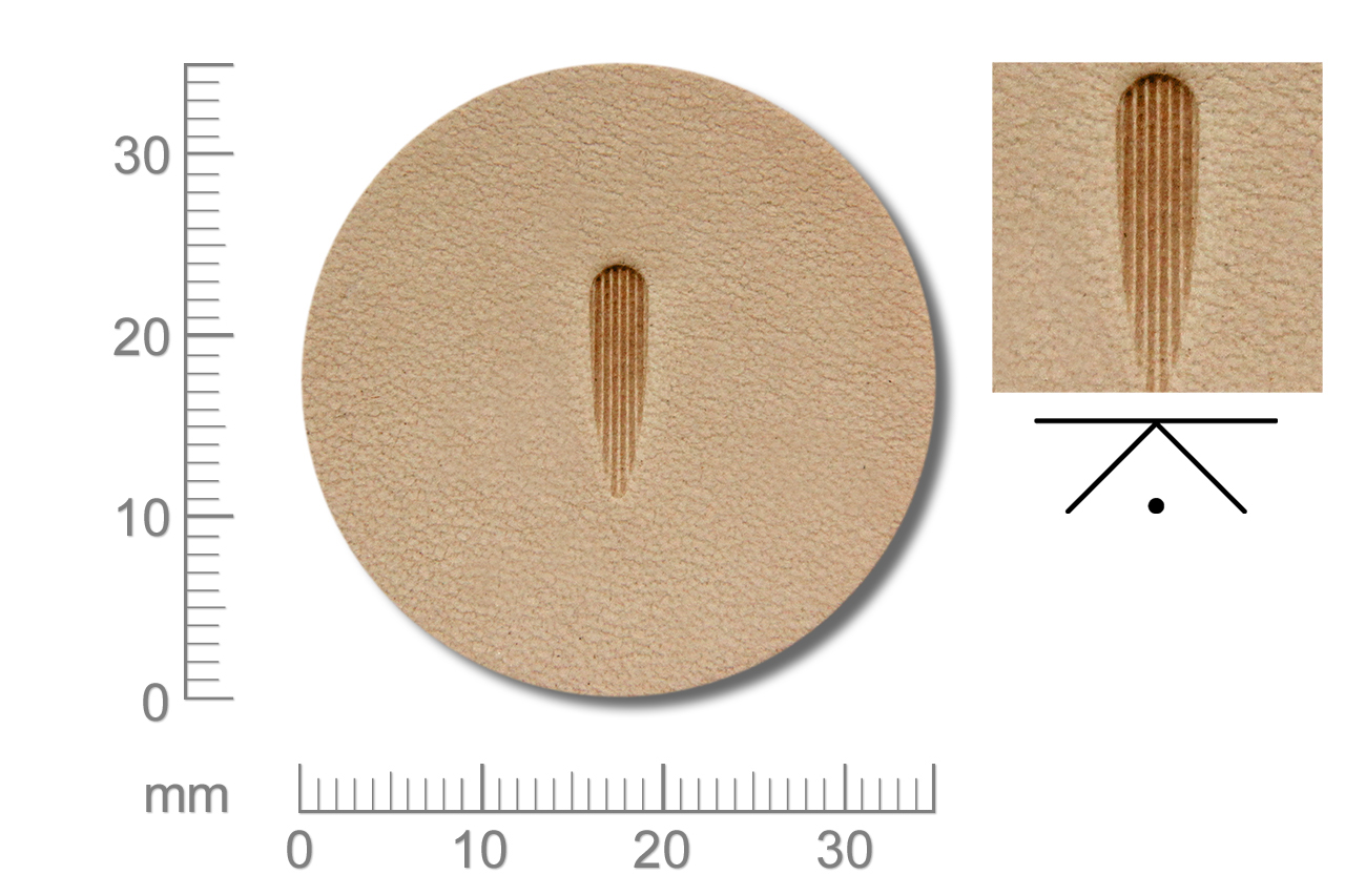 RW_P368T Rickert - Punziereisen / Prägewerkzeug P368 ( 2c-01 )