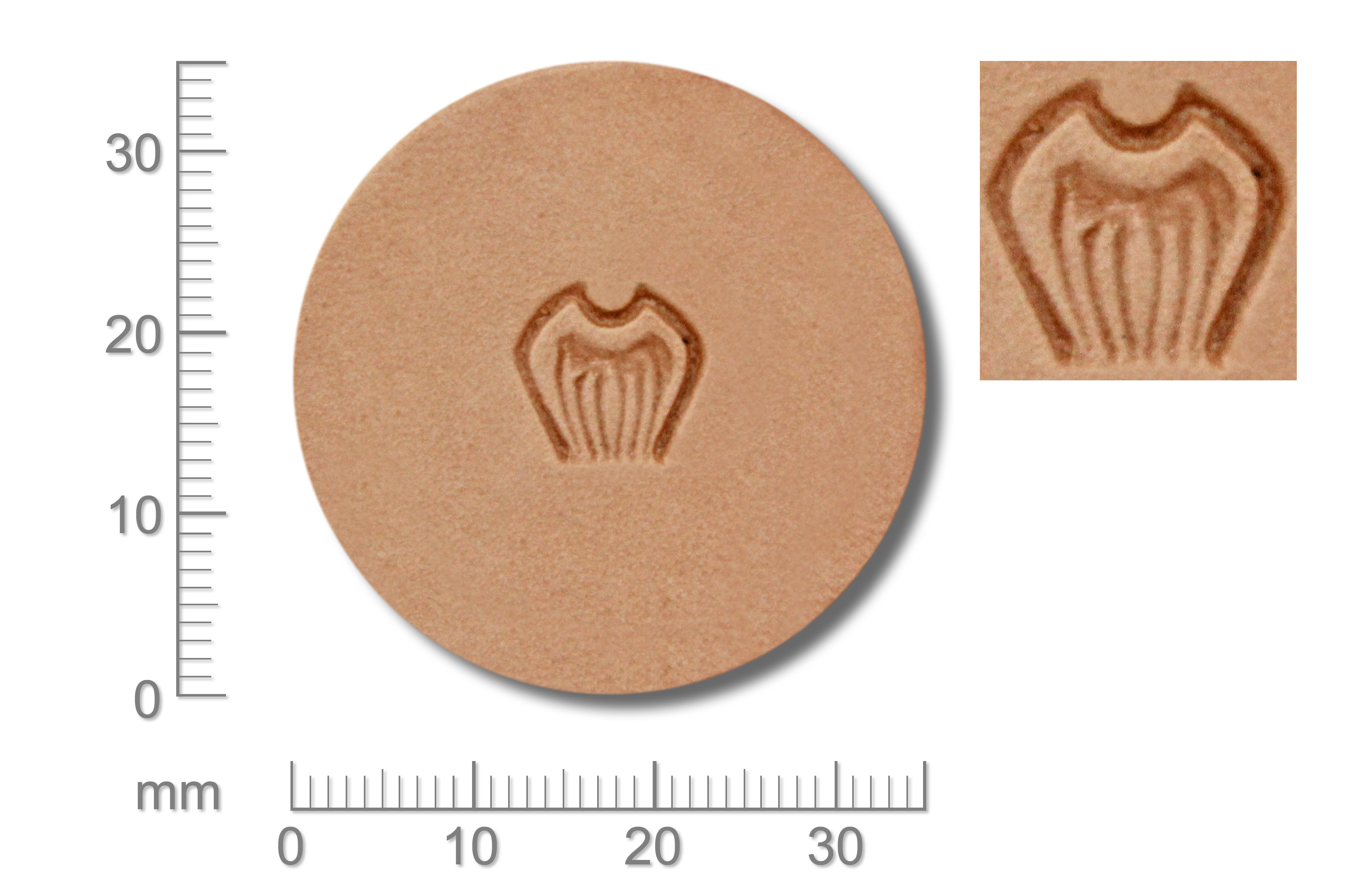 Punziereisen / Prägewerkzeug / Lederstempel Y649 ( D III-05 )