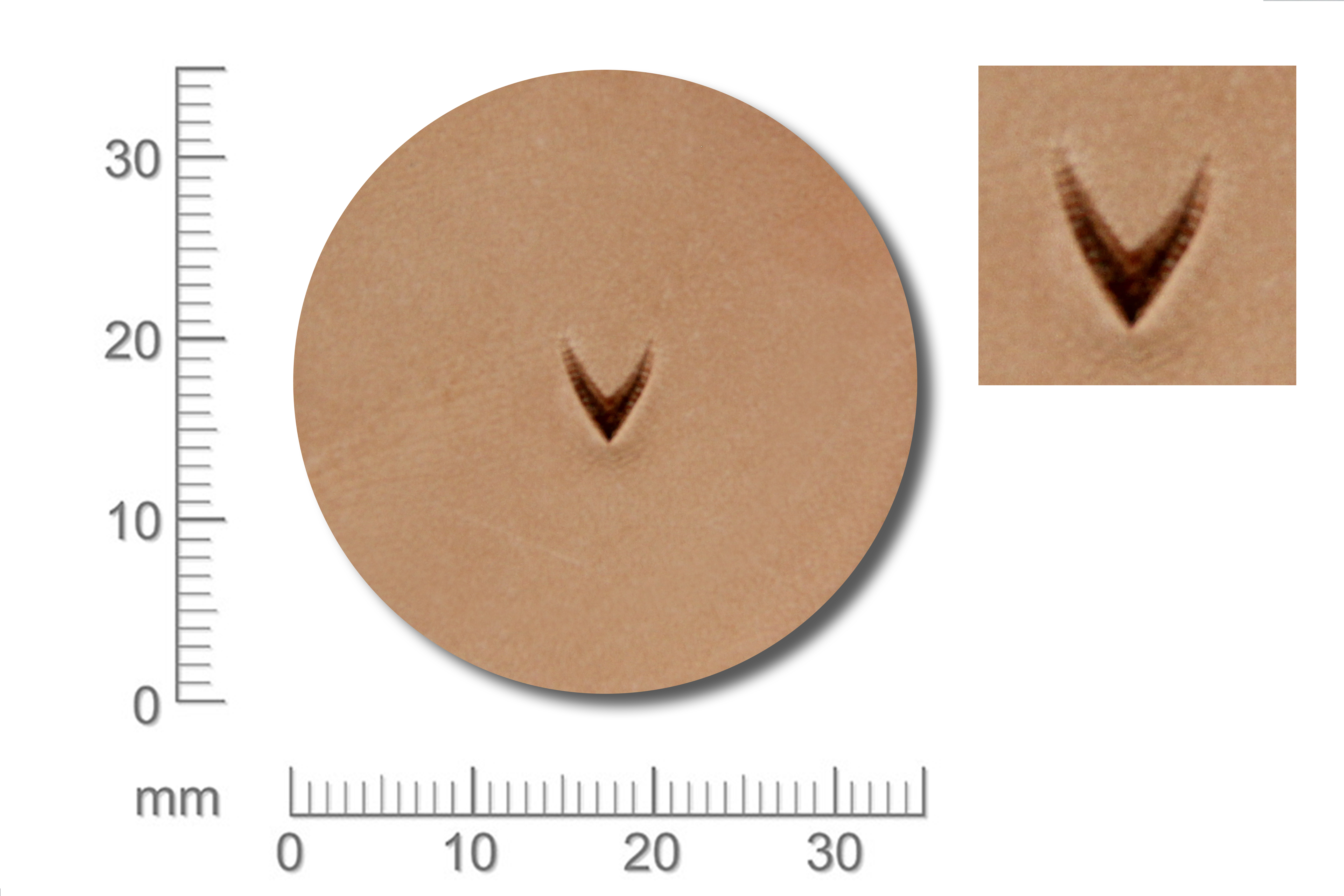 Punziereisen / Prägewerkzeug / Lederstempel U710* ( C-12 )