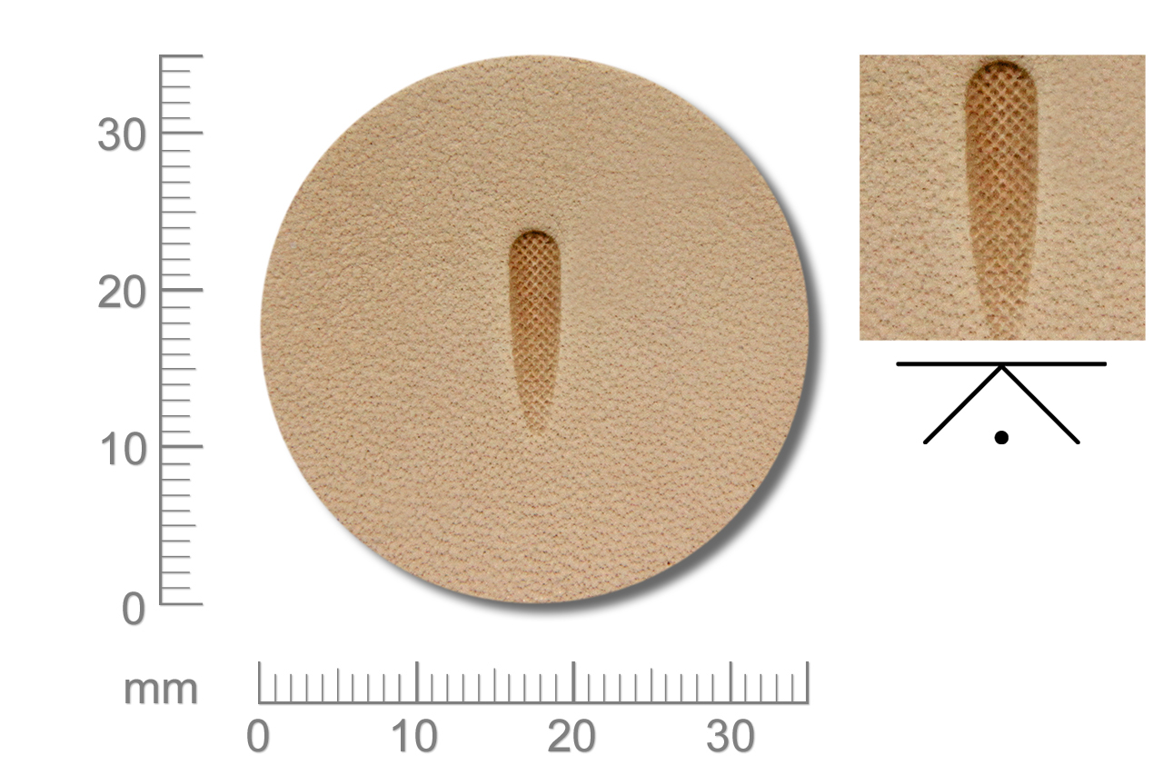 RW_P370T Rickert - Punziereisen / Prägewerkzeug P370 ( 2c-03 )