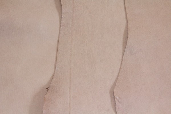 Ziegenvelour- Futterleder (hell hautfarben / 0, 5 - 0,7 mm) 0,32 m²
