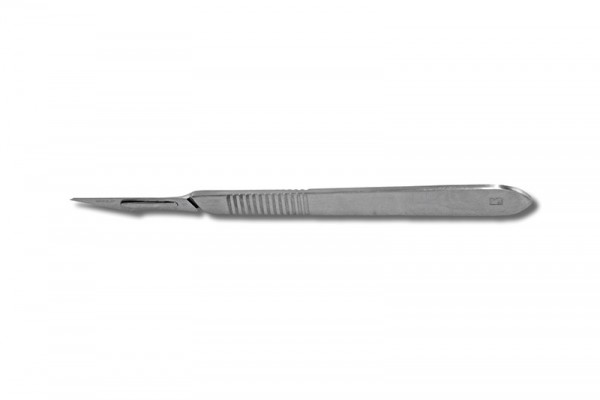 Stainless Steel Scalpel Handle (#3) incl. 1 Blade